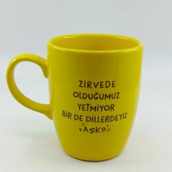 DİLLERDEYİZ AŞKO-OVAL KUPA - SARI SAP SARI GÖVDE SARI İÇ - 