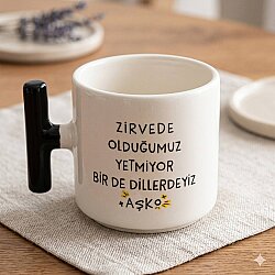 DİLLERDEYİZ AŞKO-T KUPA - SİYAH SAP - 
