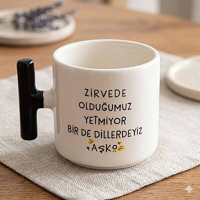 DİLLERDEYİZ AŞKO-T KUPA - SİYAH SAP - 1