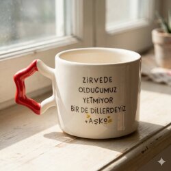 DİLLERDEYİZ AŞKO-YILDIZ KUPA - KIRMIZI SAP - 