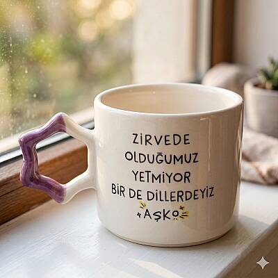 DİLLERDEYİZ AŞKO-YILDIZ KUPA - MOR SAP - 1