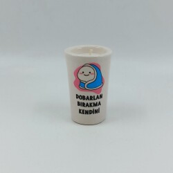 DOBARLAN BIRAGMA KENDİNİ-SERAMİK PANDORA MUM - TEKLİ - 