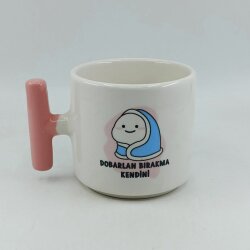 DOBARLAN BIRAGMA KENDİNİ-T KUPA - PEMBE SAP - 