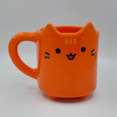 DODDLE KEDİ-KEDİ KUPA - TURUNCU GÖVDE TURUNCU SAP - 1