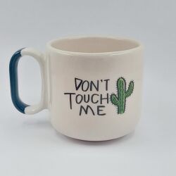 DONT TOUCH ME-ARYA ÇAY FİNCANI - YEŞİL SAP - 