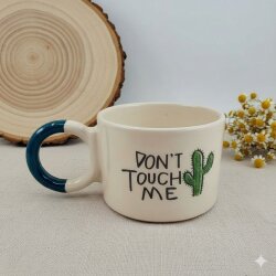 DONT TOUCH ME-DÜĞÜM KUPA - YEŞİL SAP - 