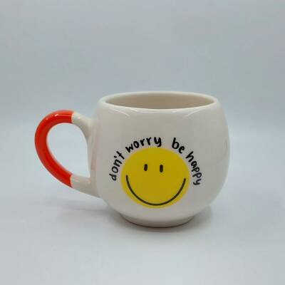 DONT WORRY BE HAPPY-BALON KUPA - TURUNCU SAP - 1