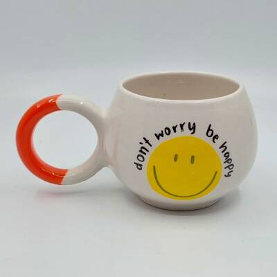 DONT WORRY BE HAPPY - BALONCUK KUPA - TURUNCU SAP - 1