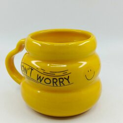 DONT WORRY & BE HAPPY-KOVAN KUPA - SARI SAP SARI GÖVDE - 