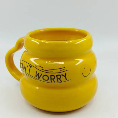 DONT WORRY & BE HAPPY-KOVAN KUPA - SARI SAP SARI GÖVDE - 1