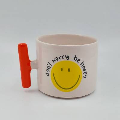 DONT WORRY BE HAPPY-T KUPA - TURUNCU SAP - 1