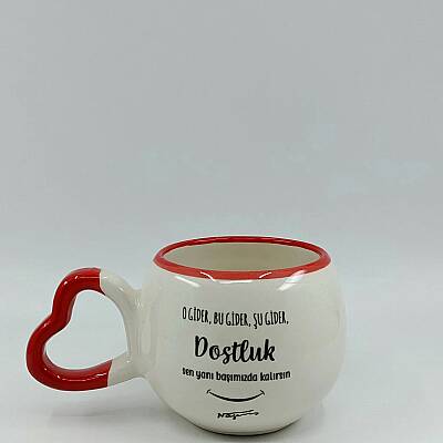 DOSTLUK-AMOUR KUPA - KIRMIZI SAP KIRMIZI TURNET - 1