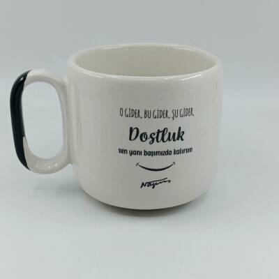 DOSTLUK - ARYA ÇAY FİNCANI - SİYAH SAP - 1