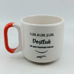 DOSTLUK - ARYA ÇAY FİNCANI - TURUNCU SAP - 