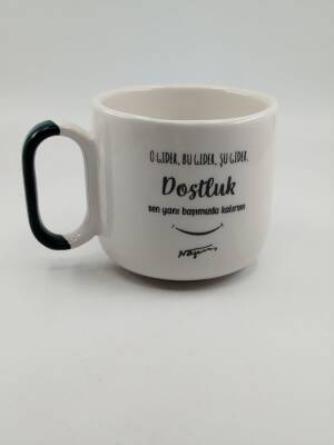 DOSTLUK - ARYA ÇAY FİNCANI - YEŞİL SAP - 1