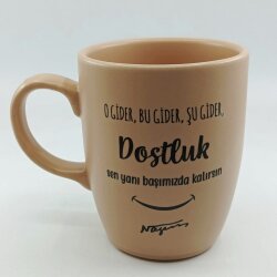 DOSTLUK-OVAL KUPA - PEMBE SAP PEMBE GÖVDE PEMBE İÇ - 