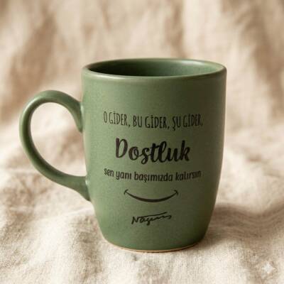 DOSTLUK-OVAL KUPA - YEŞİL SAP YEŞİL GÖVDE YEŞİL İÇ - 1