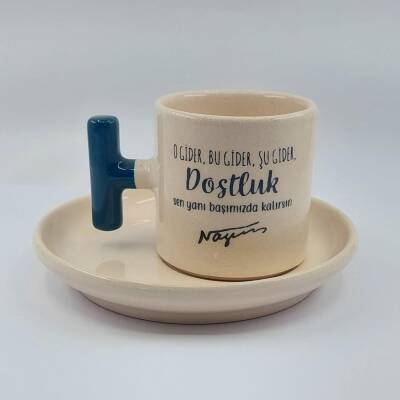DOSTLUK-T TÜRK KAHVESİ FİNCANI - YEŞİL SAP - 1