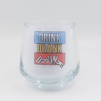 DRİNK DRANK DRUNK-VİSKİ BARDAĞI - ŞEFFAF - 1