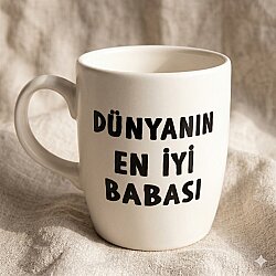 DÜNYANIN EN İYİ BABASI 2-OVAL KUPA - TRANSPARAN SAP - 