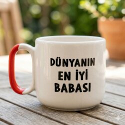 DÜNYANIN EN İYİ BABASI - ARYA ÇAY FİNCANI - TURUNCU SAP - 