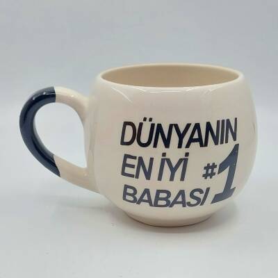 DÜNYANIN EN İYİ BABASI - BALON KUPA - SİYAH SAP - 1