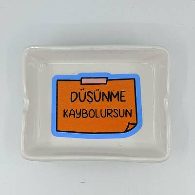 DÜŞÜNME KAYBOLURSUN-DİKDÖRTGEN KÜLLÜK - TRANSPARAN GÖVDE - 1