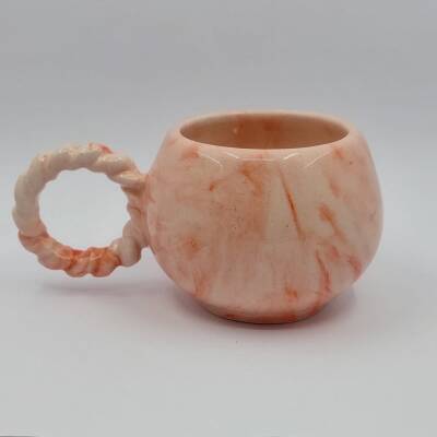 EBRU TURUNCU - 3D-ÖRGÜLÜ BALONCUK KUPA - 3D - 1