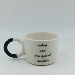 EDEP SEN NE GÜZEL ŞEYSİN-DÜĞÜM KUPA - YEŞİL SAP - 