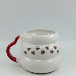 EFEKTLİ KIRMIZI KALPLER-KOVAN KUPA - KIRMIZI SAP - 