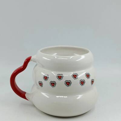 EFEKTLİ KIRMIZI KALPLER-KOVAN KUPA - KIRMIZI SAP - 1