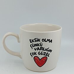 EKSİK OLMA-BODUR KUPA - TRANSPARAN - 
