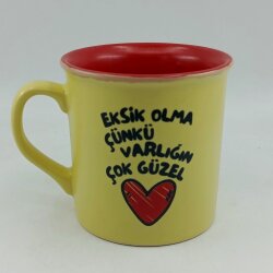 EKSİK OLMA -İDA KUPA - SARI SAP SARI GÖVDE KIRMIZI İÇ - 