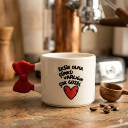 EKSİK OLMA -KURDELE KUPA - KIRMIZI SAP - 