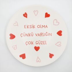 EKSİK OLMA -SATÜRN SUNUM TABAĞI - TRANSPARAN GÖVDE - 