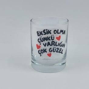EKSİK OLMA -SHOT BARDAĞI - ŞEFFAF - 1