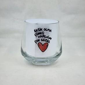 EKSİK OLMA -VİSKİ BARDAĞI - ŞEFFAF - 1