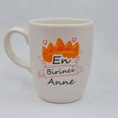 EN BİRİNCİ ANNE - OVAL KUPA - TRANSPARAN SAP - 1