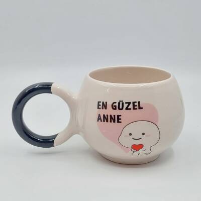 EN GÜZEL ANNE - BALONCUK KUPA - SİYAH SAP - 1