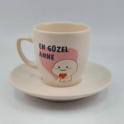 EN GÜZEL ANNE-KLASİK TÜRK KAHVESİ FİNCANI - TRANSPARAN - 1