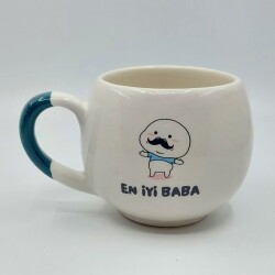 EN İYİ BABA - BALON KUPA - YEŞİL SAP - 