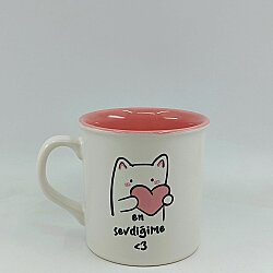 EN SEVDİĞİME-İDA KUPA - TRANSPARAN SAP TRANSPARAN GÖVDE PEMBE İÇ - 