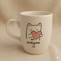 EN SEVDİĞİME-OVAL KUPA - TRANSPARAN SAP - 