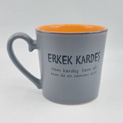 ERKEK KARDEŞ-İDA KUPA - GRİ SAP GRİ GÖVDE TURUNCU İÇ - 1