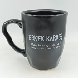 ERKEK KARDEŞ-KAMPANYALI KUPA - OVAL KULP UZUN SAP SİYAH - 