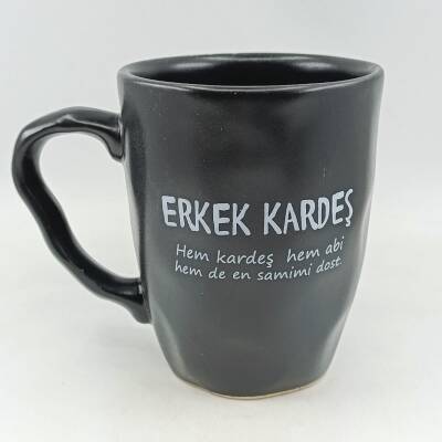 ERKEK KARDEŞ-KAMPANYALI KUPA - OVAL KULP UZUN SAP SİYAH - 1