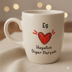 EŞ; HAYATIN DİĞER PARÇASI - OVAL KUPA - TRANSPARAN SAP - 