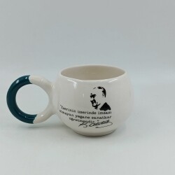 ESERİNİN ÜZERİNDE İMZASI OLMAYAN - BALONCUK KUPA - YEŞİL SAP - 