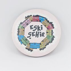 ESKİŞEHİR ÇEMBER-AHŞAP BARDAK ALTLIĞI - TEKLİ - 
