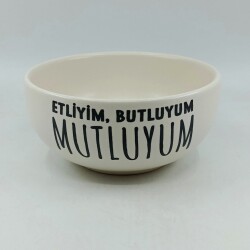 ETLİYİMM BUTLUYUM MUTLUYUM-KASE - TRANSPARAN GÖVDE - 